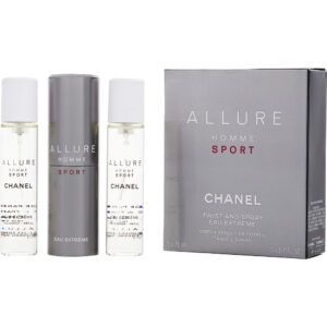 Chanel Allure Homme Sport Eau Extreme 3 x Eau de Parfum for Men – 0.68 oz