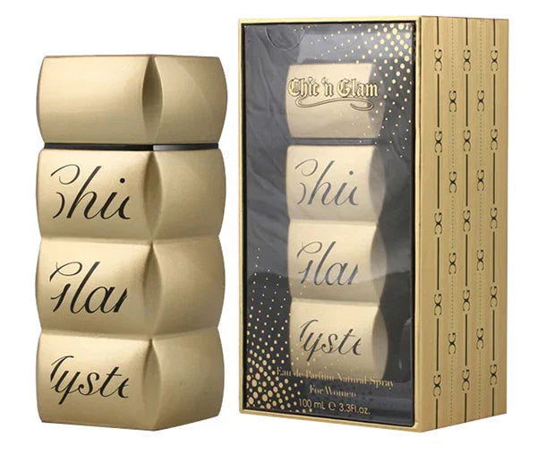 Chic 'n Glam Gold Mystery Eau de Parfum for Women – 3.3 oz / 100 ml
