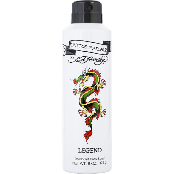 Christian Audigier Ed Hardy Tattoo Parlour LEGEND DEODORANT Body Spray for Men