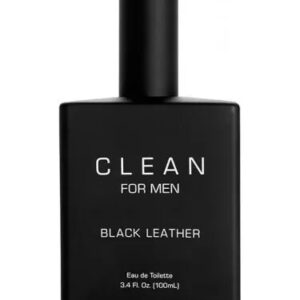 Clean Black Leather Eau de Toilette for Men – 3.4 oz