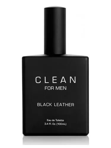 Clean Black Leather Eau de Toilette for Men – 3.4 oz