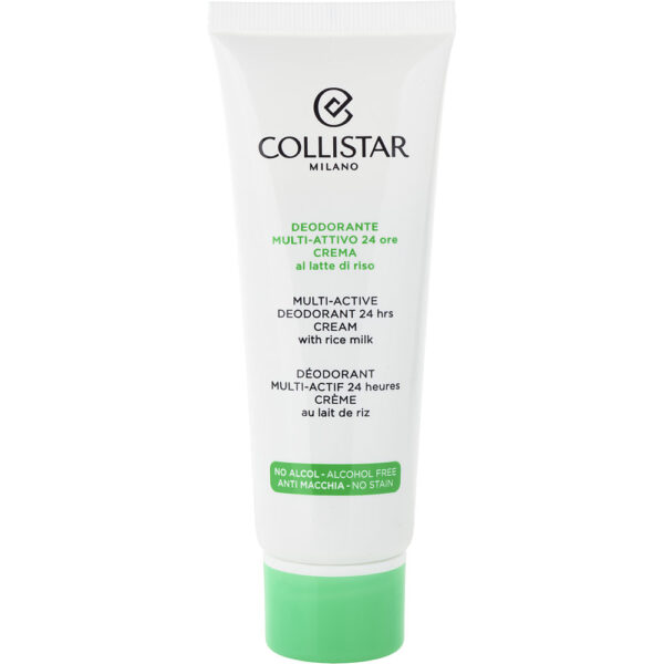 Collistar Multi Active Deodorant 24h Cream Alcohol Free With Rice Milk for Women – 75 ml