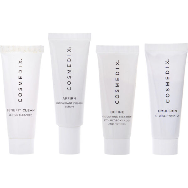 Cosmedix Sensitive Skin 4 Piece Essentials Kit: Benefit Clean + C.P.R. + Rescue + Hydrate+ 4x15ml for Women – 15 ml