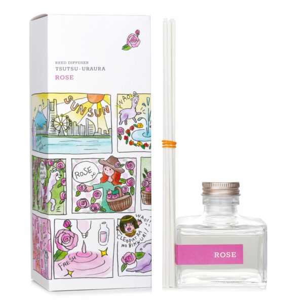 Daily Aroma Japan Tsutsu Uraura Deodorant Reed Diffuser Rose for Unisex