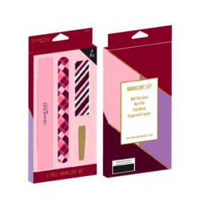 Diamond Cosmetics 4 Piece Manicure Kit for Unisex