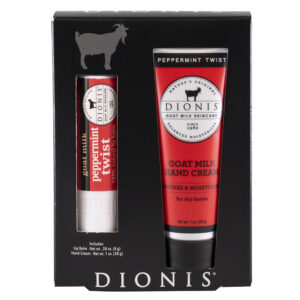 Dionis Goat Milk Lip & Hand Peppermint Twist for Unisex
