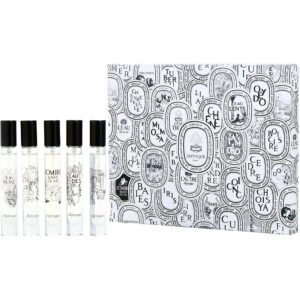 Diptyque Variety DIPTYQUE DO SON & DIPTYQUE EAU DES SENS & DIPTYQUE PHILOSYKOS & DIPTYQUE L'OMBRE DANS L'EAU & DIPTYQUE EAU ROSE AND ALL ARE MINIS Eau de Toilette for Unisex – 0.25 oz