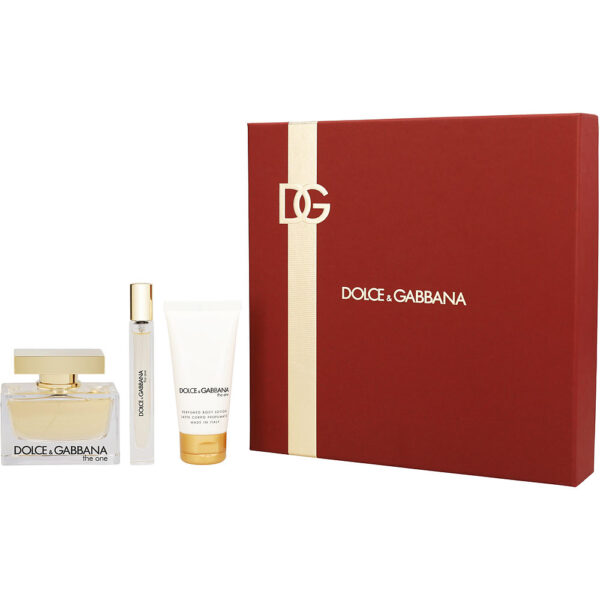 Dolce & Gabbana The One & BODY LOTION & TRAVEL Eau de Parfum for Women – 2.5 oz