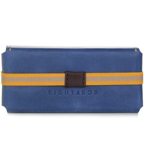 Eight and Bob Leather Case Navy Blue for Unisex