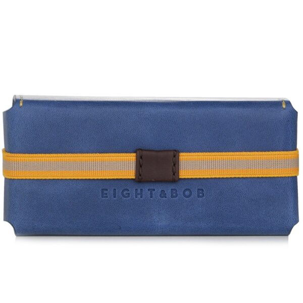 Eight and Bob Leather Case Navy Blue for Unisex