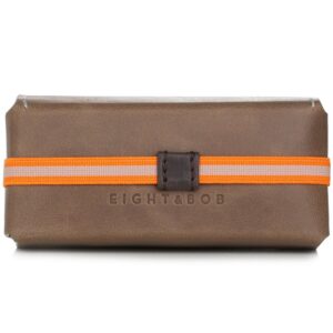 Eight and Bob Leather Case Pearl Grey for Unisex