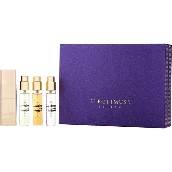 Electimuss Variety ALL SEASON FAVOURITES TRAVEL WITH IMPERIUM & TRAJAN & MERCURIAL CASHMERE AND ALL ARE PURE & ATOMIZER Parfum for Unisex – 0.34 oz