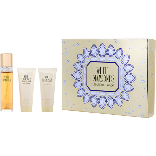 Elizabeth Taylor White Diamonds & BODY LOTION & BODY WASH Eau de Toilette for Women – 3.3 oz