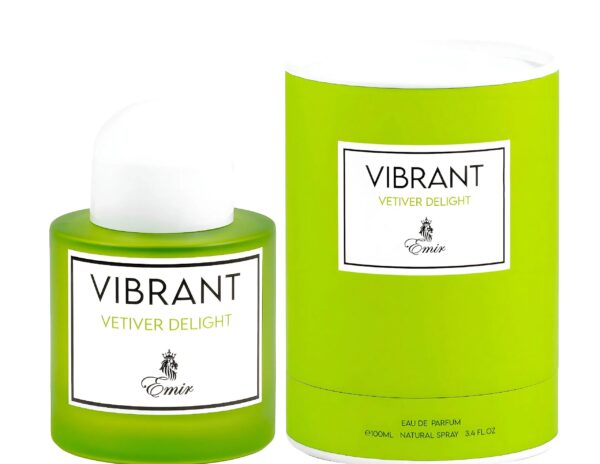 Emir Vibrant Vetiver Delight Eau de Parfum for Unisex – 3.4 oz
