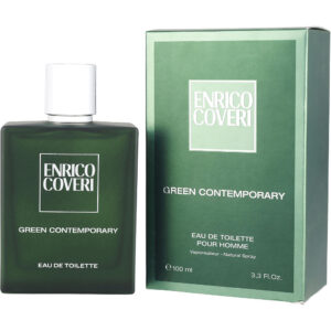 Enrico Coveri Green Contemporary Eau de Toilette for Men – 3.3 oz