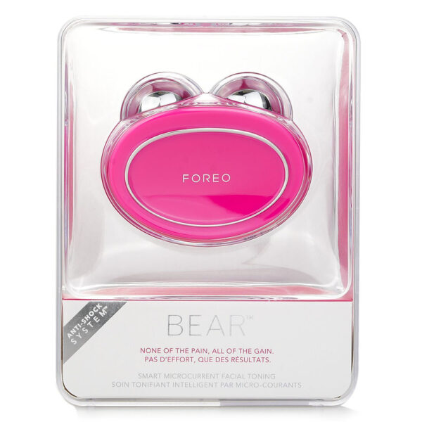 Foreo Bear Microcurrent Facial Toning Device # Fuchsia 1pcs for Women