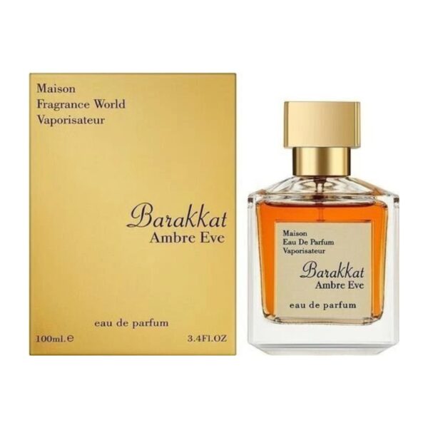 Fragrance World World World Barakkat Ambre Eve Eau de Parfum for Unisex – 3.4 oz / 100 ml