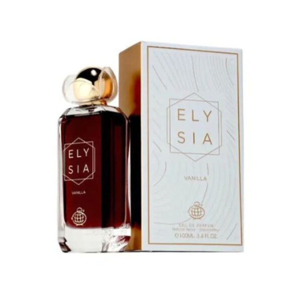 Fragrance World World World Elysia Vanilla Eau de Parfum for Unisex – 3.4 oz / 100 ml