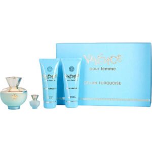 Gianni Versace Versace Dylan Turquoise & SHOWER GEL & BODY GEL & Eau de Toilette for Women – 3.4 oz