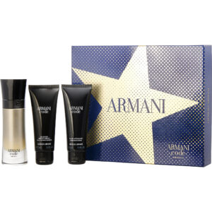 Giorgio Armani Armani Code Absolu & AFTERSHAVE BALM 2.5 & SHOWER GEL Eau de Parfum for Men – 2 oz