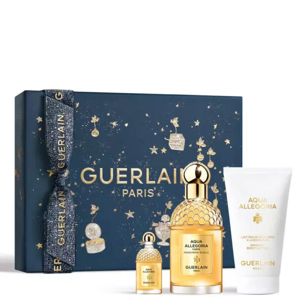 Guerlain Aqua Allegoria Forte Mandarine Basilic 3 piece Eau de Parfum for Women – 3 piece gift set