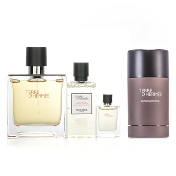 HermesHermes Terre D'Hermes Pure + Terre D'Hermes Deodorant Stick 2pcs for Men – 2pcs