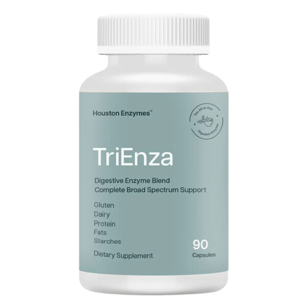 Houston Enzymes TriEnza Digestive Enzyme Supplements 90pc for Unisex