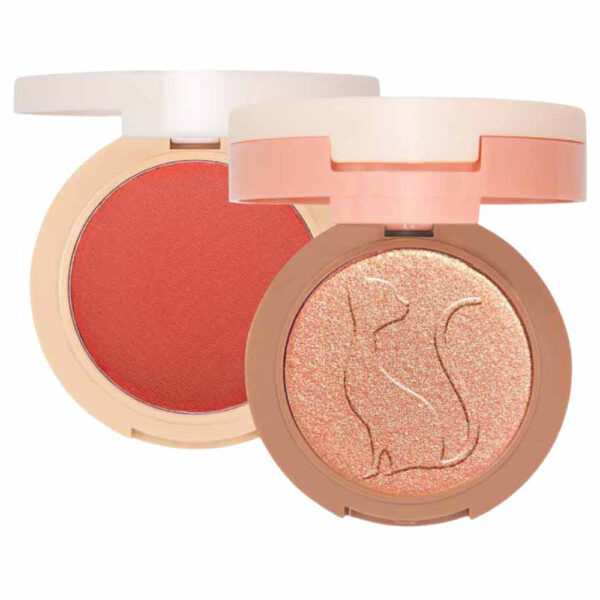 J.Cat Beauty 2 in 1 Piece of Cake Blush + Highlighter McFlirty for Unisex