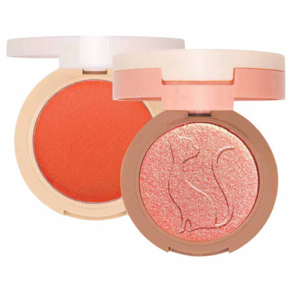 J.Cat Beauty 2 in 1 Piece of Cake Blush + Highlighter See you Tomato for Unisex