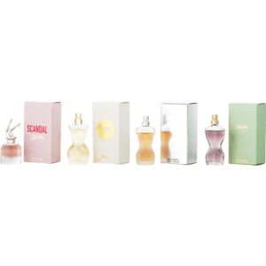 Jean Paul Gaultier Variety 4 PIECE VARIETY WITH JEAN PAUL GAULTIER & LA BELLE & SCANDAL & DIVINE AND ALL Eau de Parfum for Women – 0.2 oz
