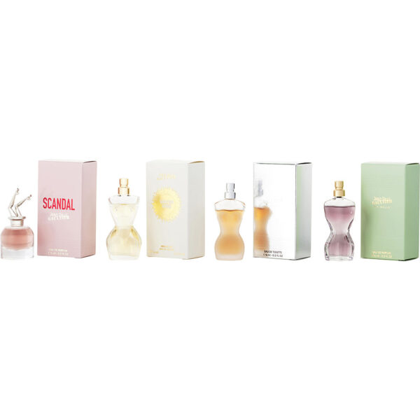 Jean Paul Gaultier Variety 4 PIECE VARIETY WITH JEAN PAUL GAULTIER & LA BELLE & SCANDAL & DIVINE AND ALL Eau de Parfum for Women – 0.2 oz