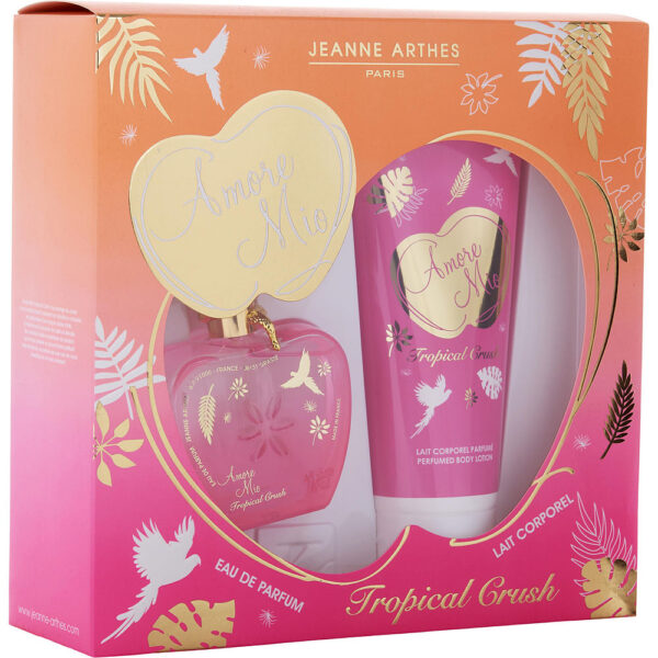 Jeanne Arthes Amore Mio Tropical Crush & PERFUMED BODY LOTION Eau de Parfum for Women – 3.3 oz