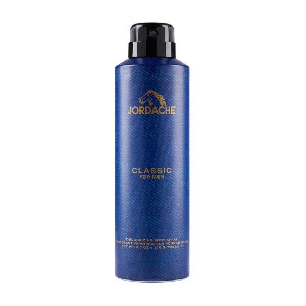 Jordache Classic DEODORIZING Body Spray for Men – 6 oz