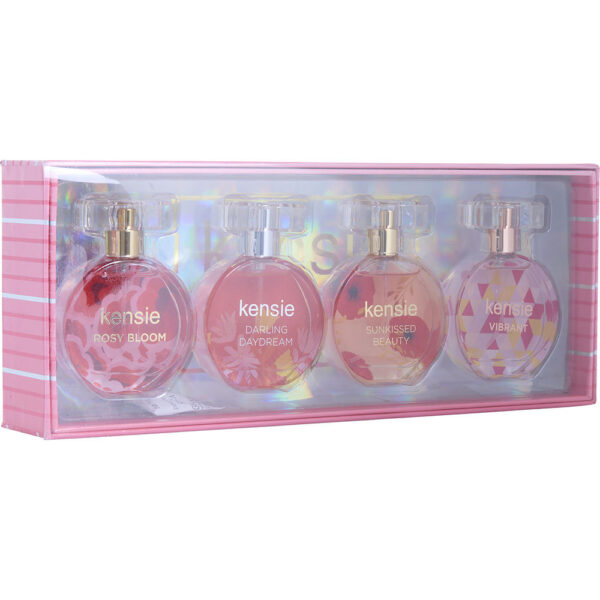 Kensie Variety 4 PC COFFRET WITH VIBRANT & DARLING DAYDREAM & SUNKISSED BEAUTY & ROSY BLOOM AND ALL ARE Eau de Parfum for Women – 0.68 oz