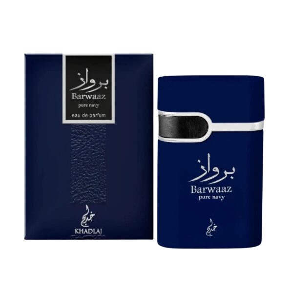 Khadlaj Barwaaz Pure Navy Eau de Parfum for Men – 3.4 oz / 100 ml