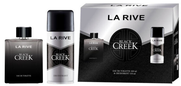 La Rive Black Creek Eau de Toilette for Men – 2 piece gift set