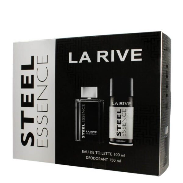La Rive Steel Essence 2 piece Eau de Toilette for Men – 2 piece gift set