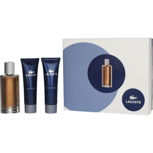 Lacoste Elegance & AFTERSHAVE BALM & SHOWER GEL Eau de Toilette for Men – 1.7 oz