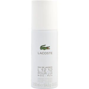 Lacoste L.12.12 Blanc PURE DEODORANT for Men – 3.6 oz