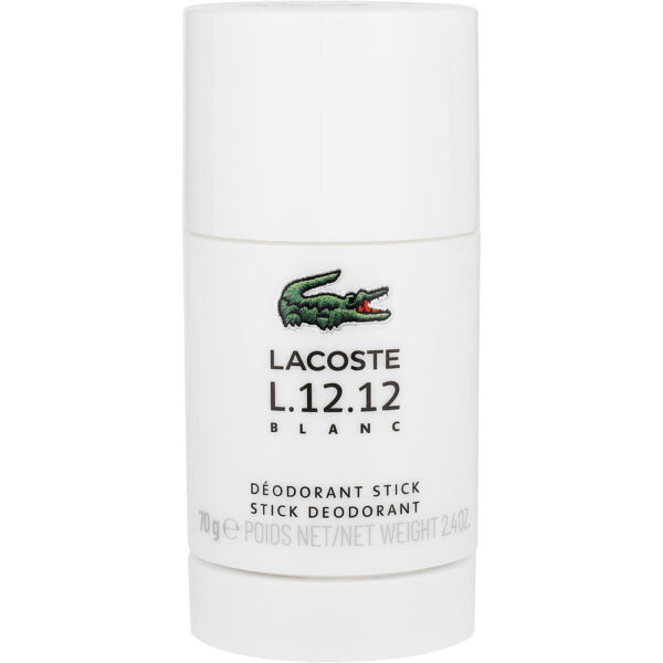 Lacoste L.12.12 Blanc PURE DEODORANT STICK for Men – 2.4 oz