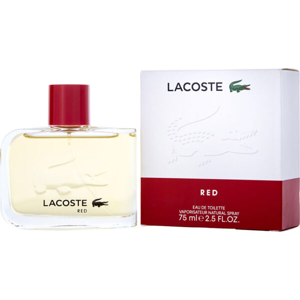 Lacoste Red Style In Play Eau de Toilette for Men – 2.5 oz