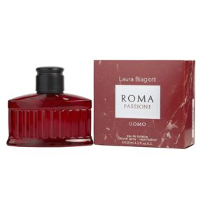Laura Biagiotti Roma Passione Uomo Eau de Toilette for Men – 4.2 oz