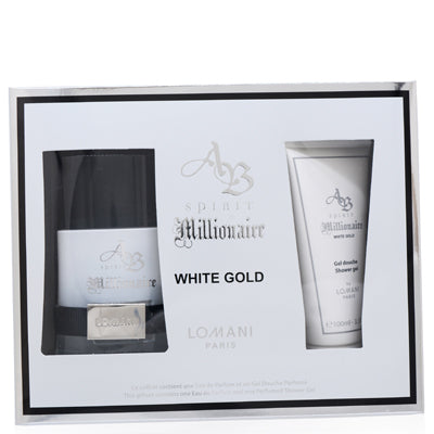 Lomani AB Spirit Mill White Gold Eau de Parfum for Men – 2 piece gift set