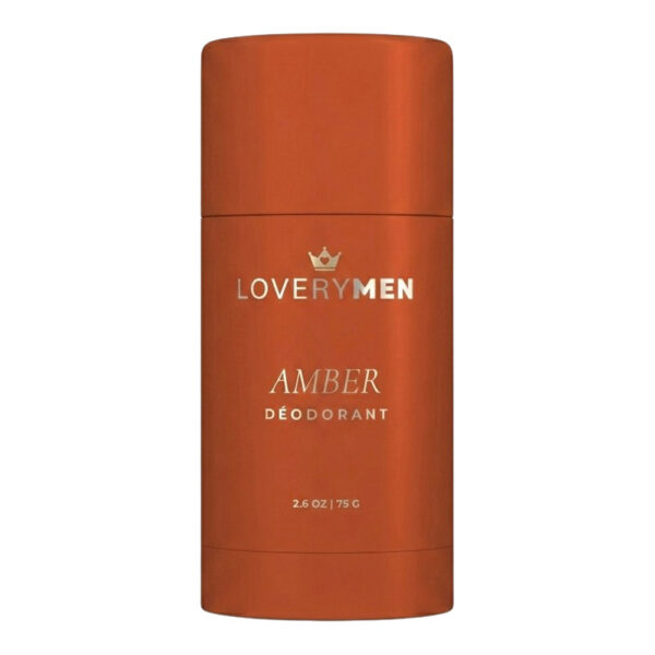 Lovery Aluminum Free Deodorant Stick 24 Hour Odor Control Amber for Unisex