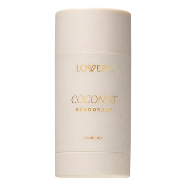 Lovery Aluminum Free Deodorant Stick 24 Hour Odor Control Coconut for Unisex