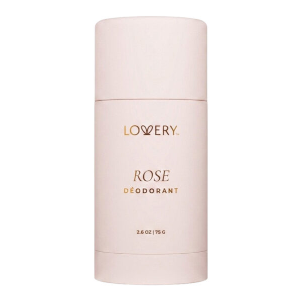 Lovery Aluminum Free Deodorant Stick 24 Hour Odor Control Rose for Unisex