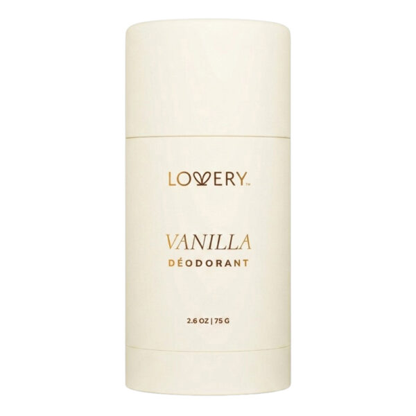Lovery Aluminum Free Deodorant Stick 24 Hour Odor Control Vanilla for Unisex