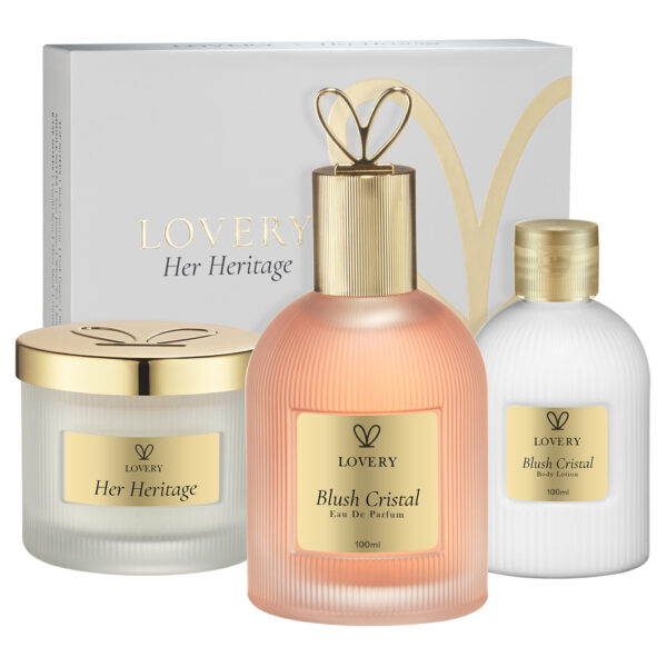 Lovery Blush Cristal Lotion and Candle Eau de Parfum for Women