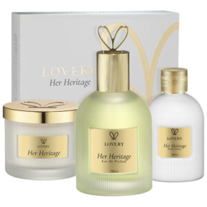Lovery Her Heritage Lotion and Candle Eau de Parfum for Women