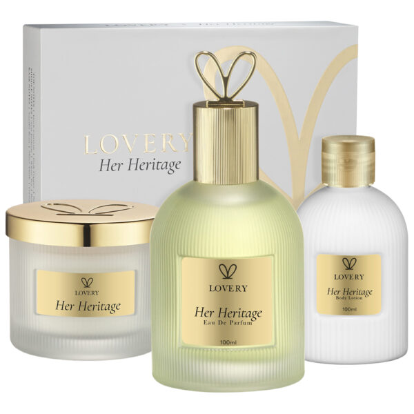Lovery Her Heritage Lotion and Candle Eau de Parfum for Women